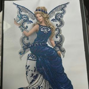 Angel in Blue diamond painting